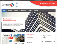Tablet Screenshot of lievers.nl